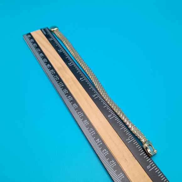 Vintage Monet Mesh Bracelet, Magnetic Clasp, 1990s - Picture 7 of 10